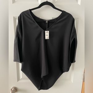 Size large black Express top with batwing sleeves. New with tags.